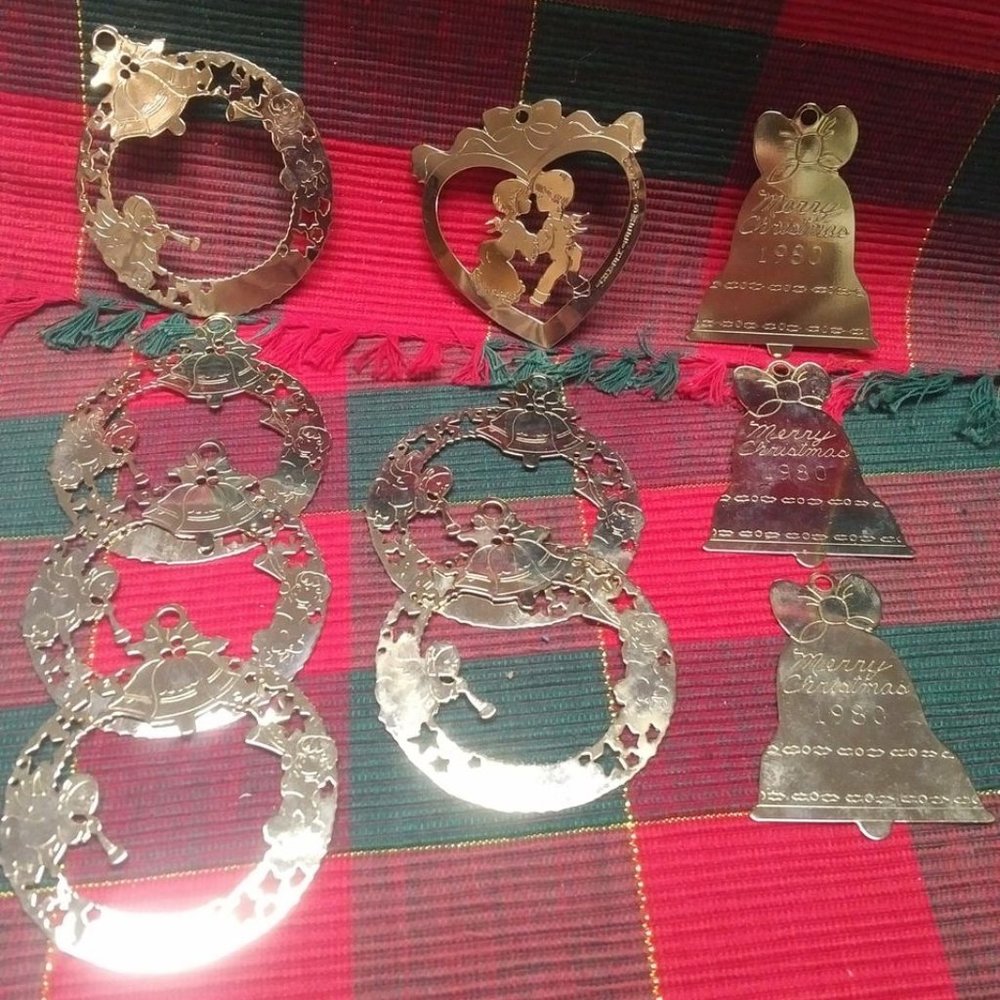 Vintage Brass Lazer Cut Ornaments  $5.00 each